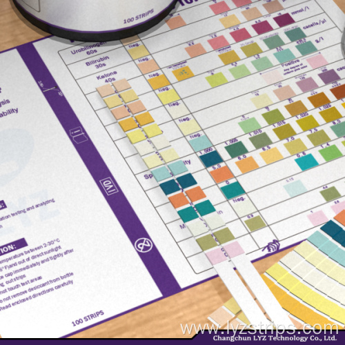 LYZ urine calcium test strips 14 Parameters